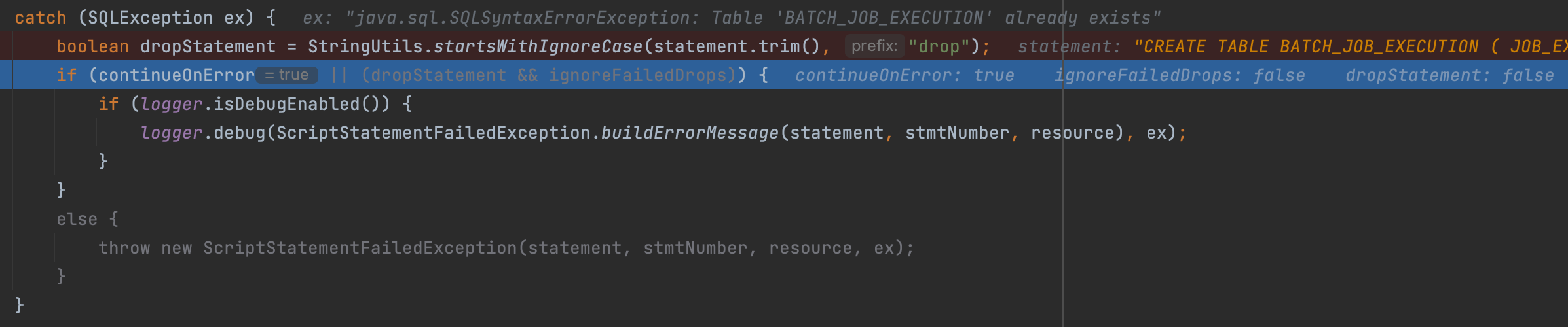 exception-catch-when-initializing-metadata-tables